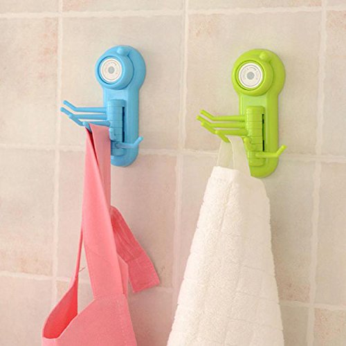 Buy HOMIZE Suction Cup Multipurpose Plastic Wall Hooks for Kitchen