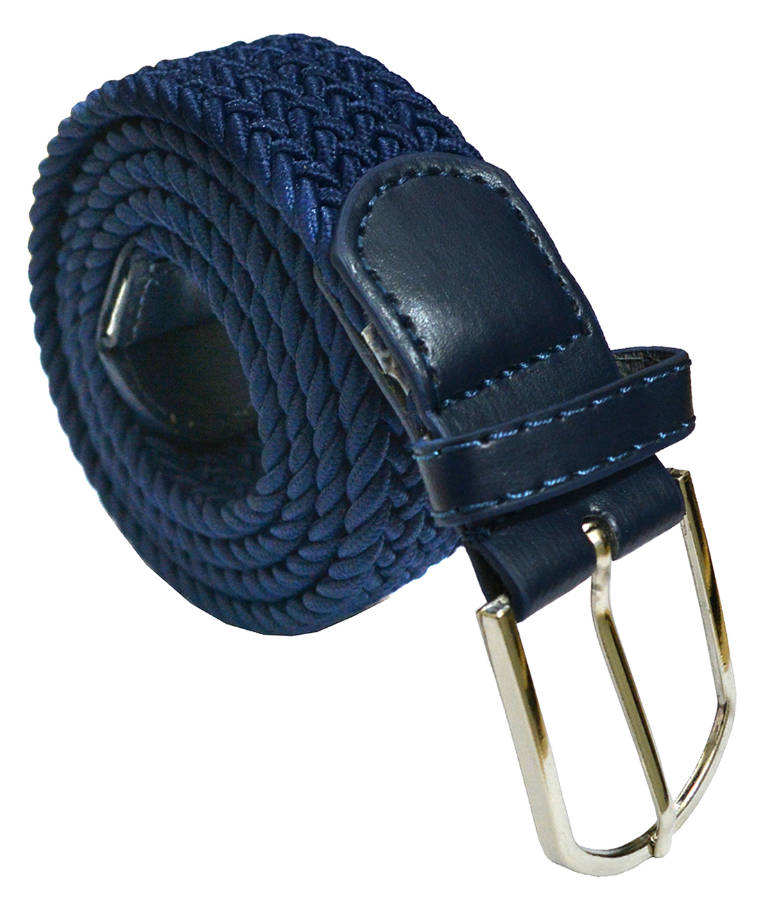 Buy Sunshopping Men's Navy Blue Casual Elastic Stretchable Stylish Belt ...