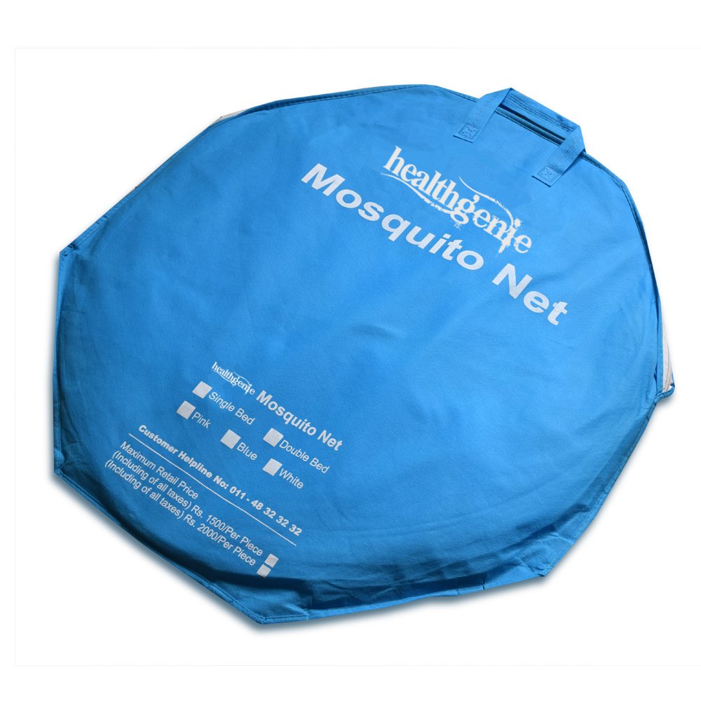 Healthgenie Pink Mosquito Net Double Bed Foldable