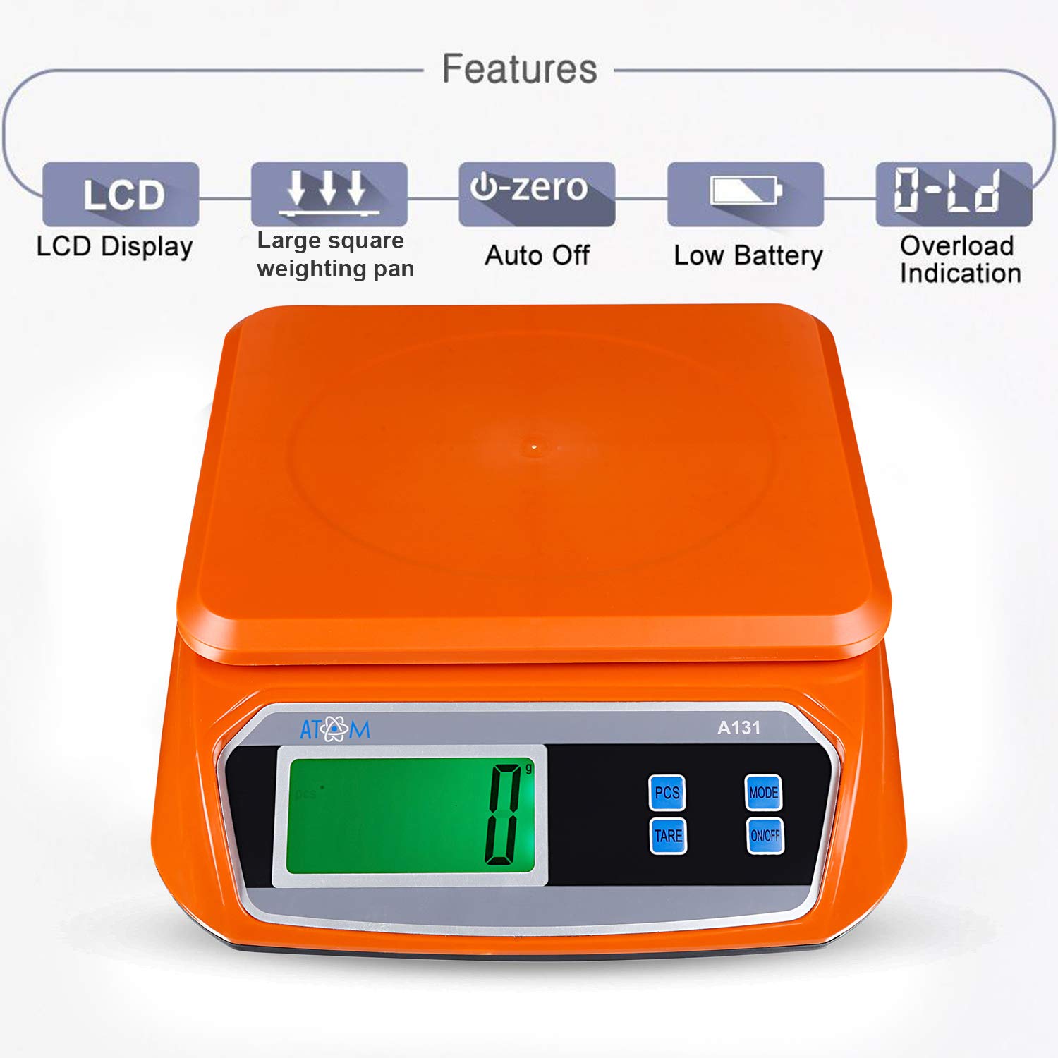 Buy ATOM131 Compact Digital Kitchen Food Weighing Scale for Kitchen
