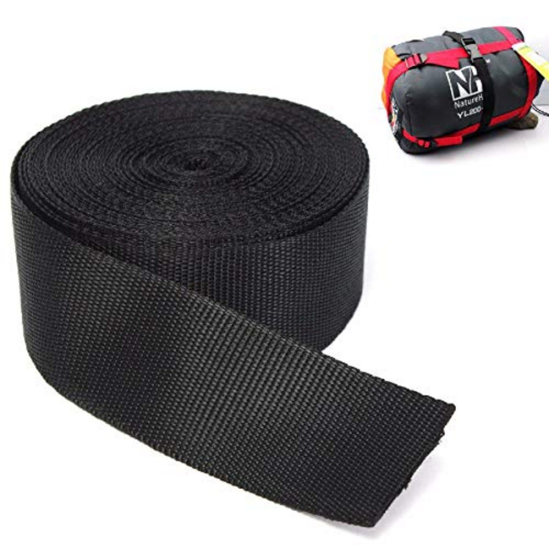 Buy DIY Crafts Nylon Strapping Webbing Material, Heavy Climbing Flat ...