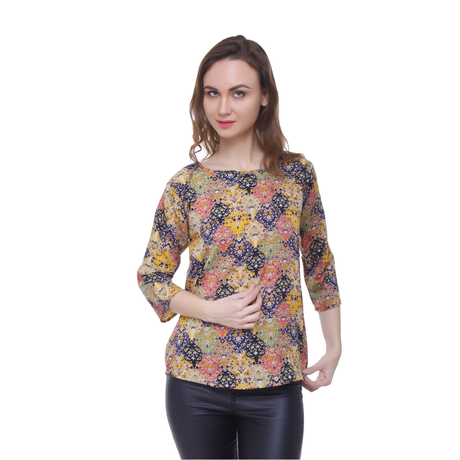 Buy Aisa Fashion Women's Multi-Coloured Crepe Top Online @ ₹999 from ...