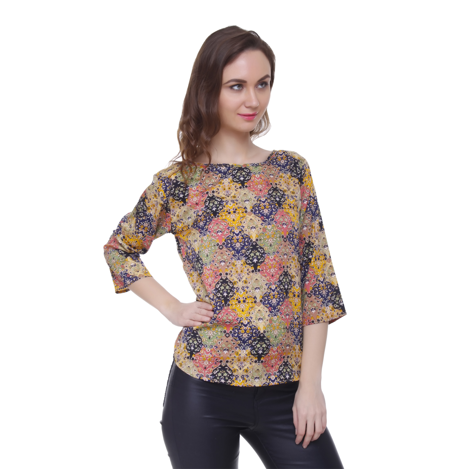 Buy Aisa Fashion Women's Multi-Coloured Crepe Top Online @ ₹999 from ...