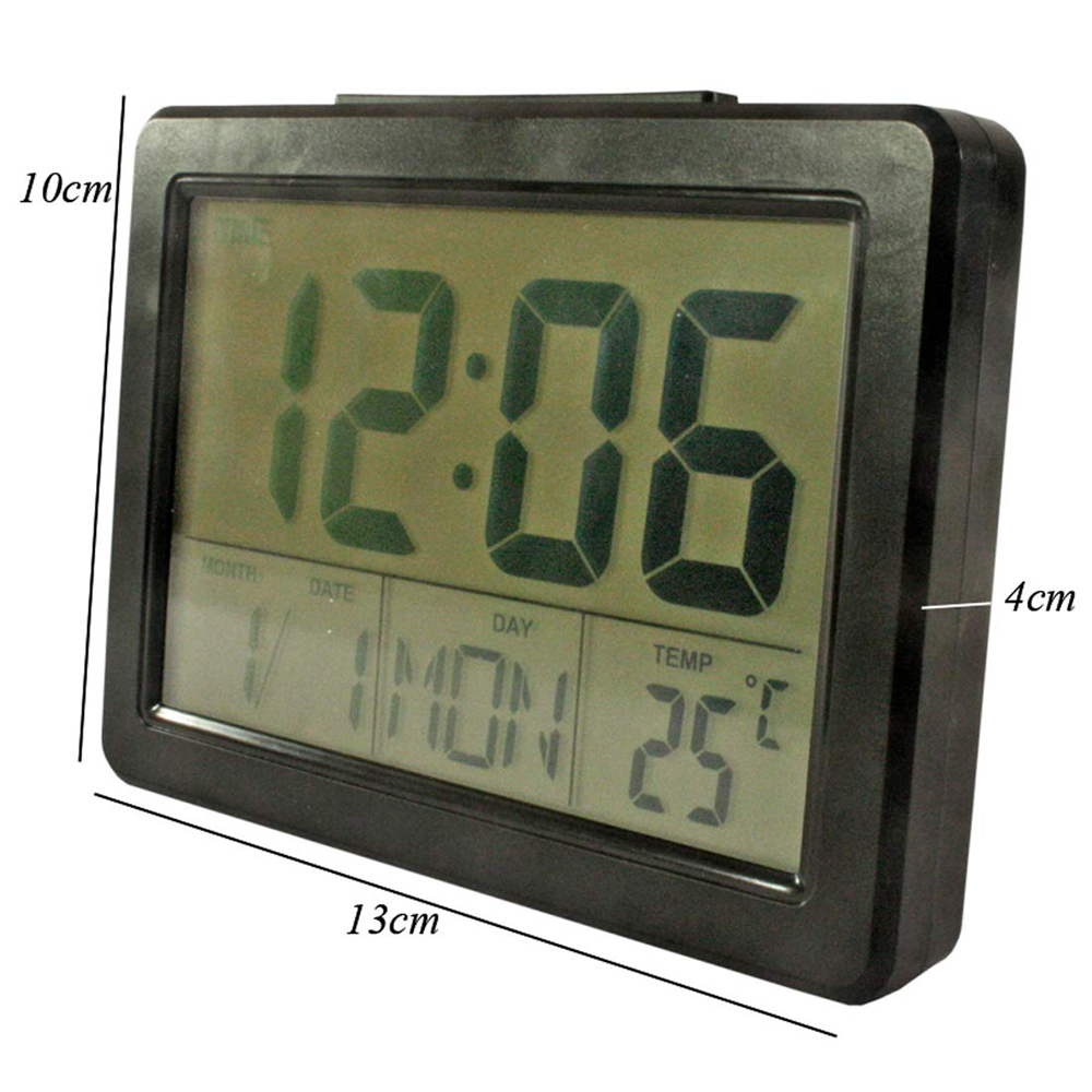 Buy New Digital Temperature Lcd Clock Battery Powered Voice Control 