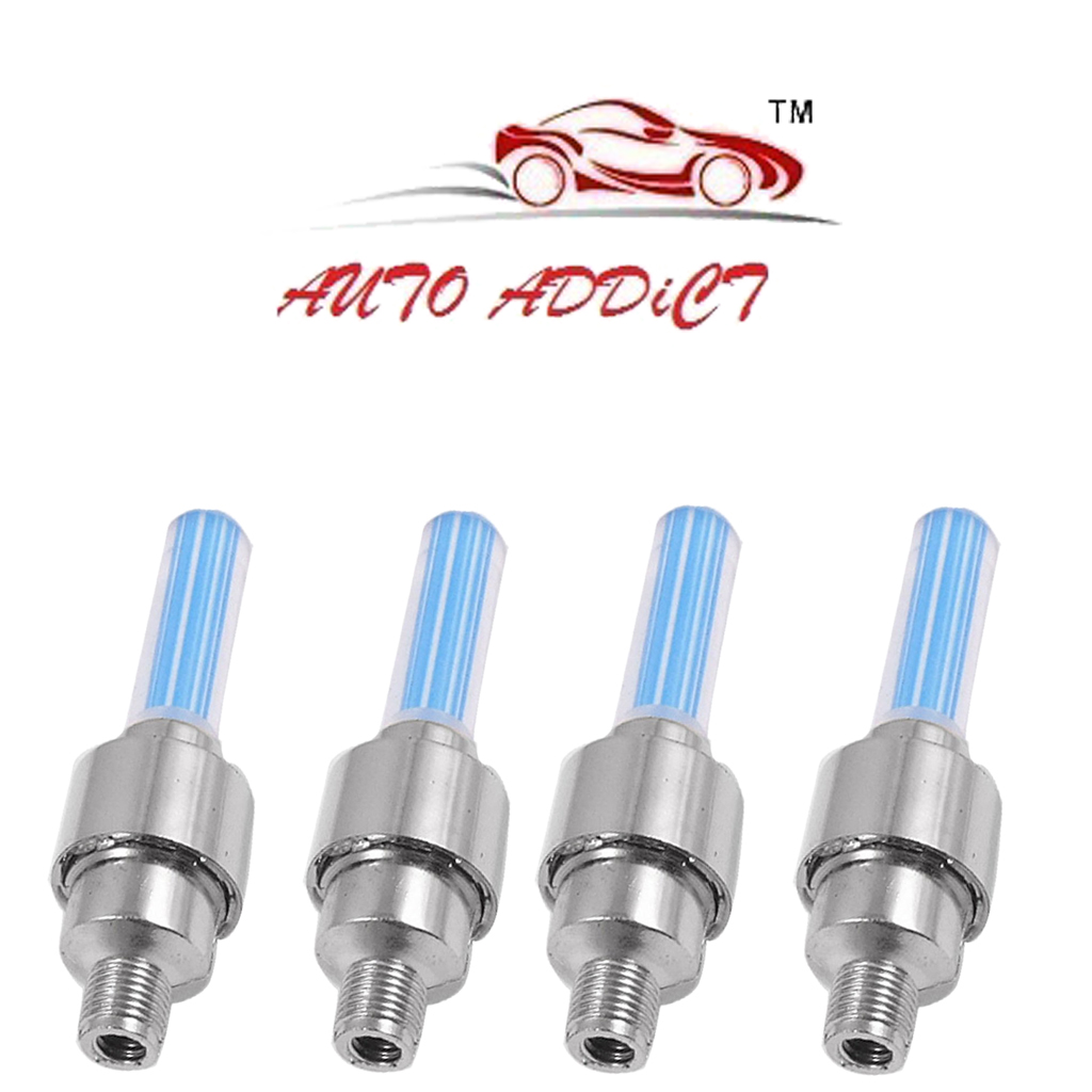 Buy Auto Addict Car Tyre Valve Cap with Blue Motion Sensor Set of 4 Pcs