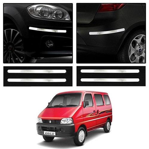 Buy Trigcars Maruti Suzuki EECO Car Chrome Bumper Scratch Potection