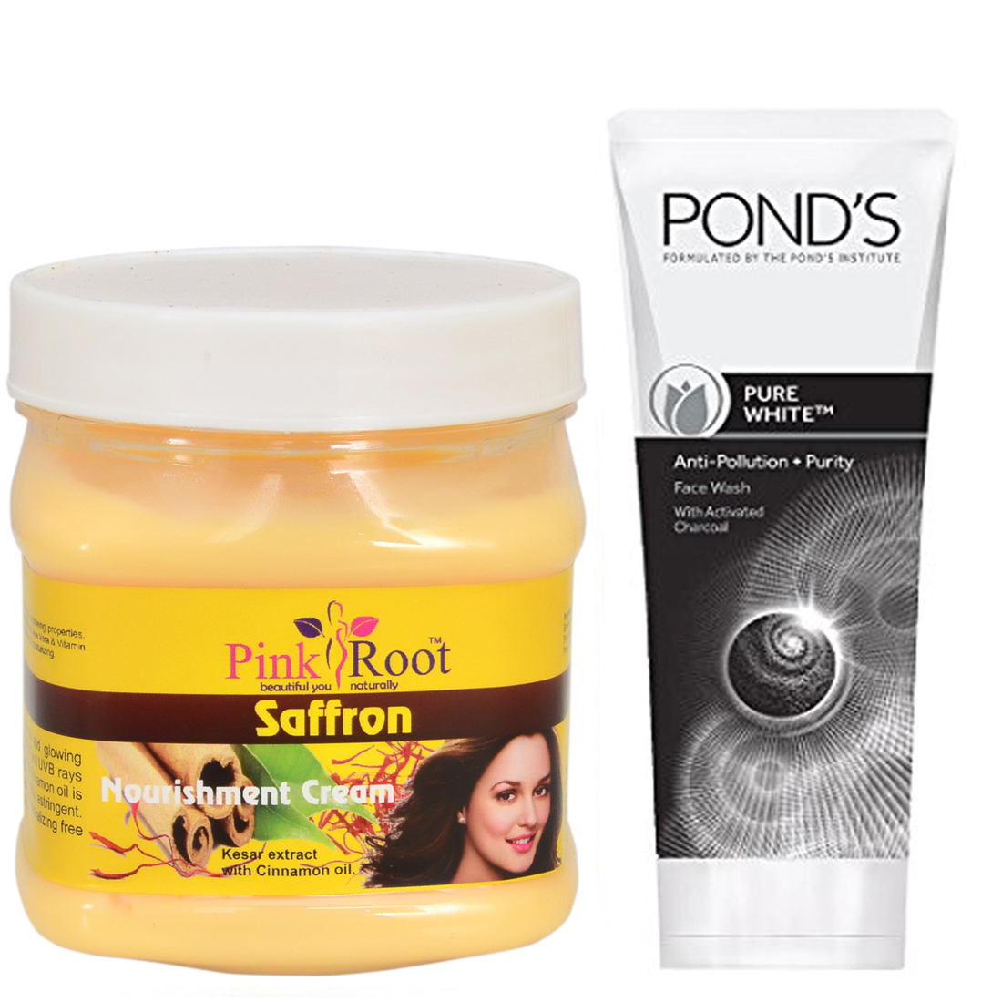 Buy Pink Root Saffron Cream G With Pond S Pure White Anti Pollution