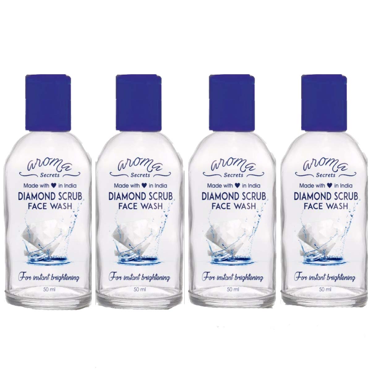 Buy Aroma Secrets Diamond Scrub Face Wash combo pack4 Online ₹199
