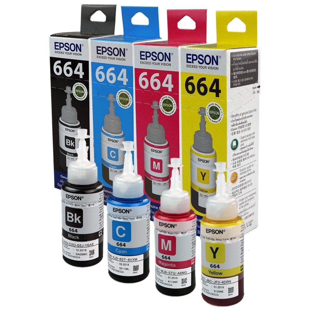 Buy Original Epson Ink Bottles Set of 4 Online ₹750 from ShopClues