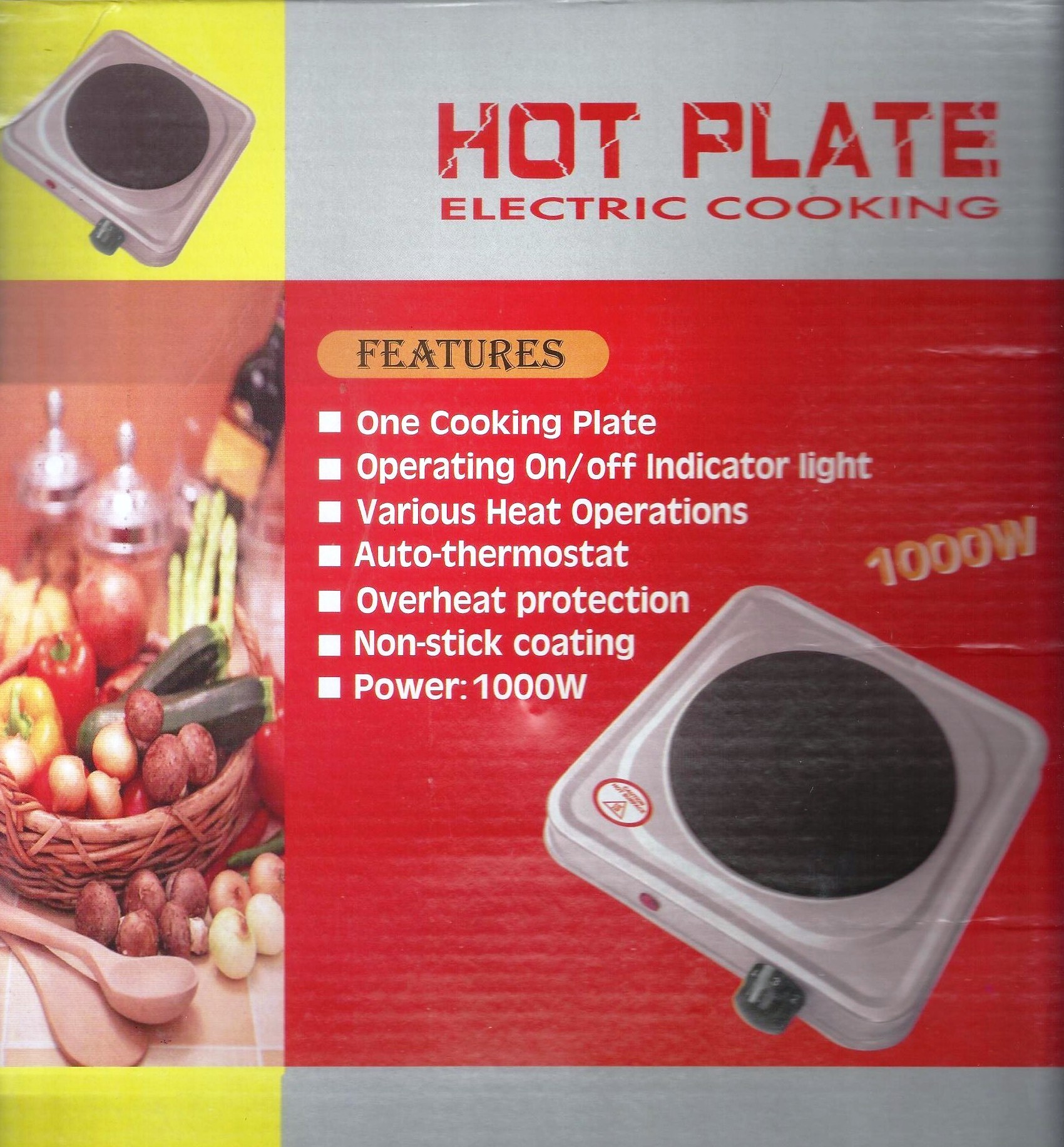 Buy Homes Decor Electric Cooking Stove Hot Plate CookTop 1000 Watts