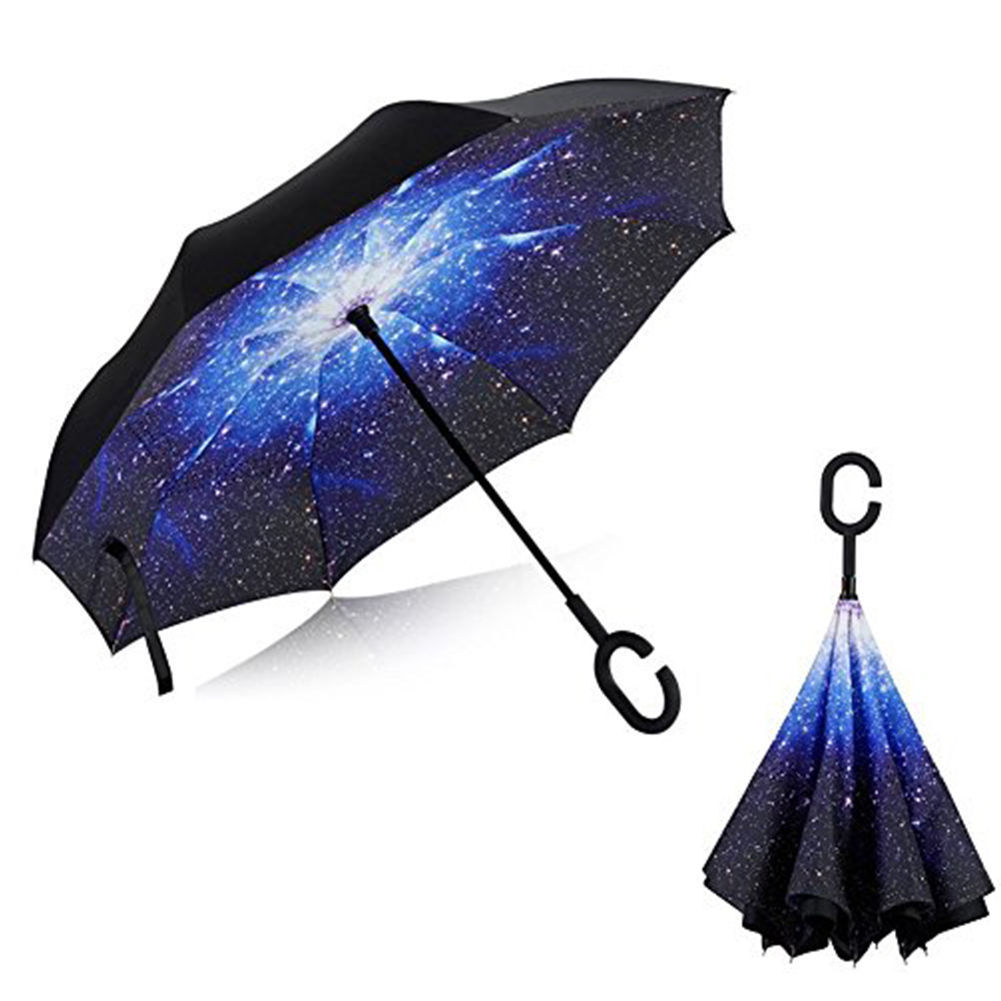 Buy Double Layer Inverted Umbrella Reversible Umbrella with CShaped