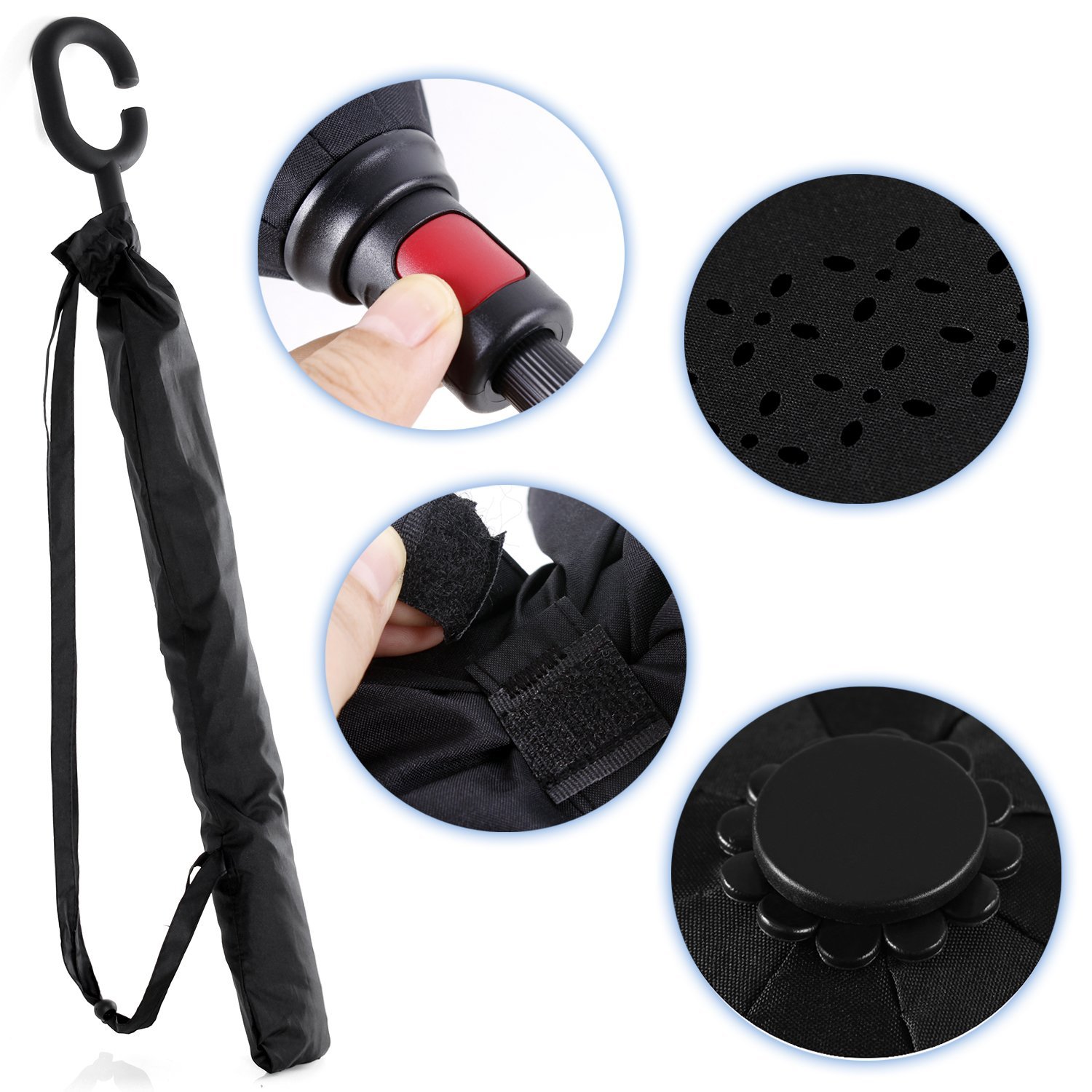 Buy Double Layer Inverted Umbrella Reversible Umbrella with CShaped