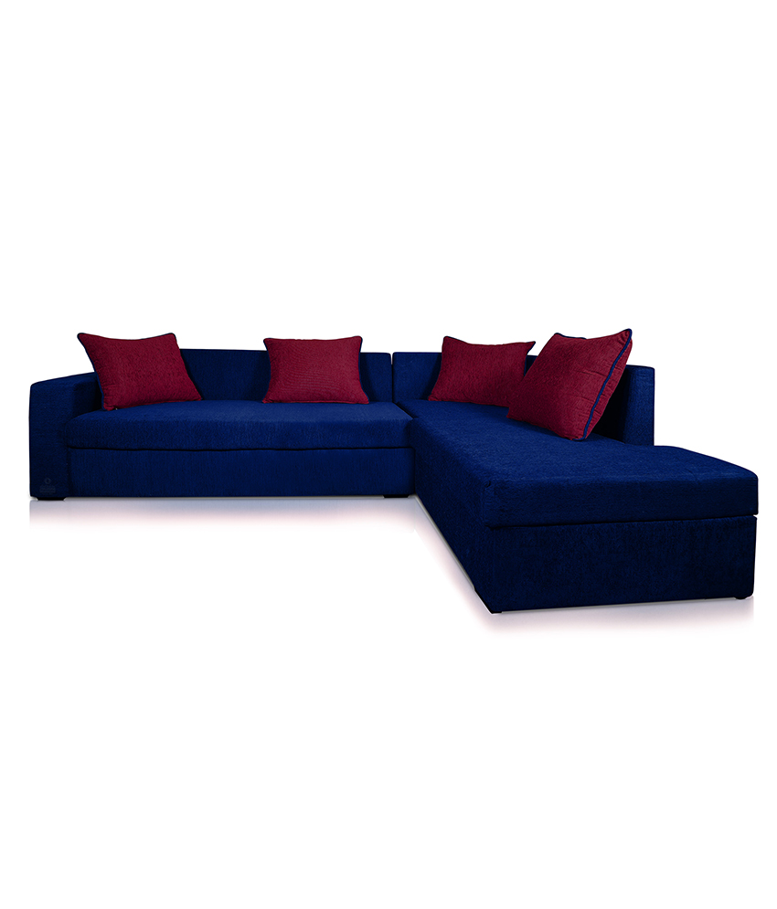 Buy Adorn Homez CAIRO L-Shape Fabric Sofa Set With Left Side Storage ...