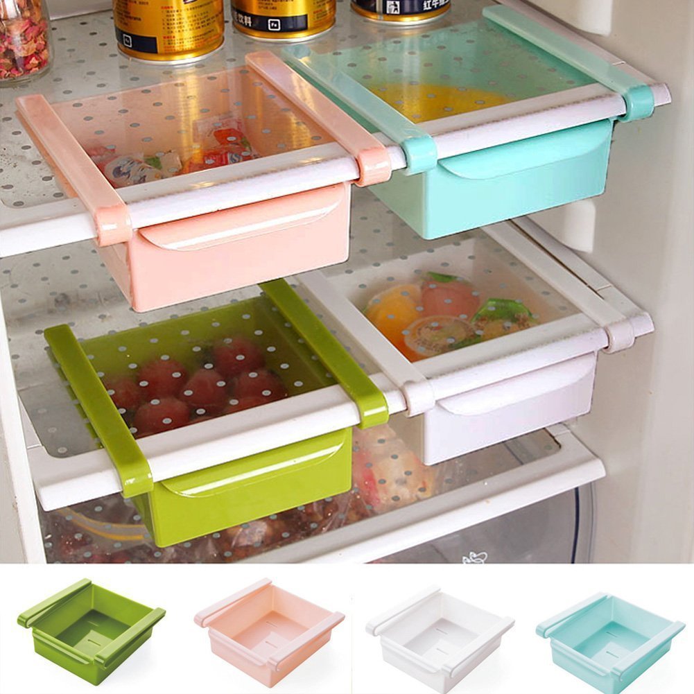 Buy Multi Purpose Storage Fridge Rack Space Saver Organizer for Refrigerators (Color may Vary