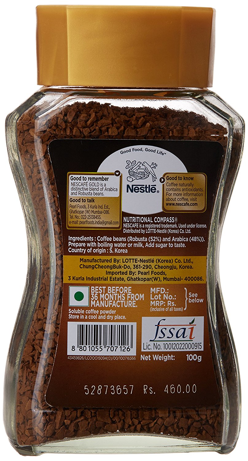 Buy Nescafe Gold Blend Instant Coffee, 100gm Online @ ₹460 From ShopClues