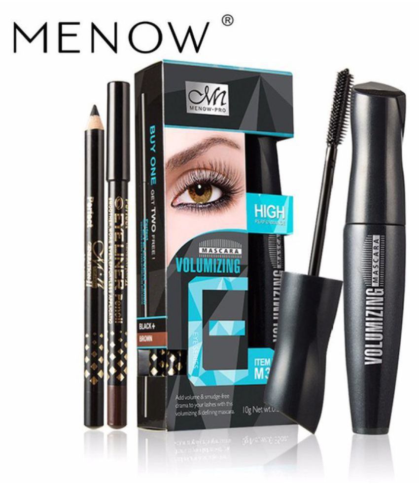 Buy MN 3 IN 1 Mascara Liquid Eyeliner Eyebrow Pencil, ADS Free Kajal 10