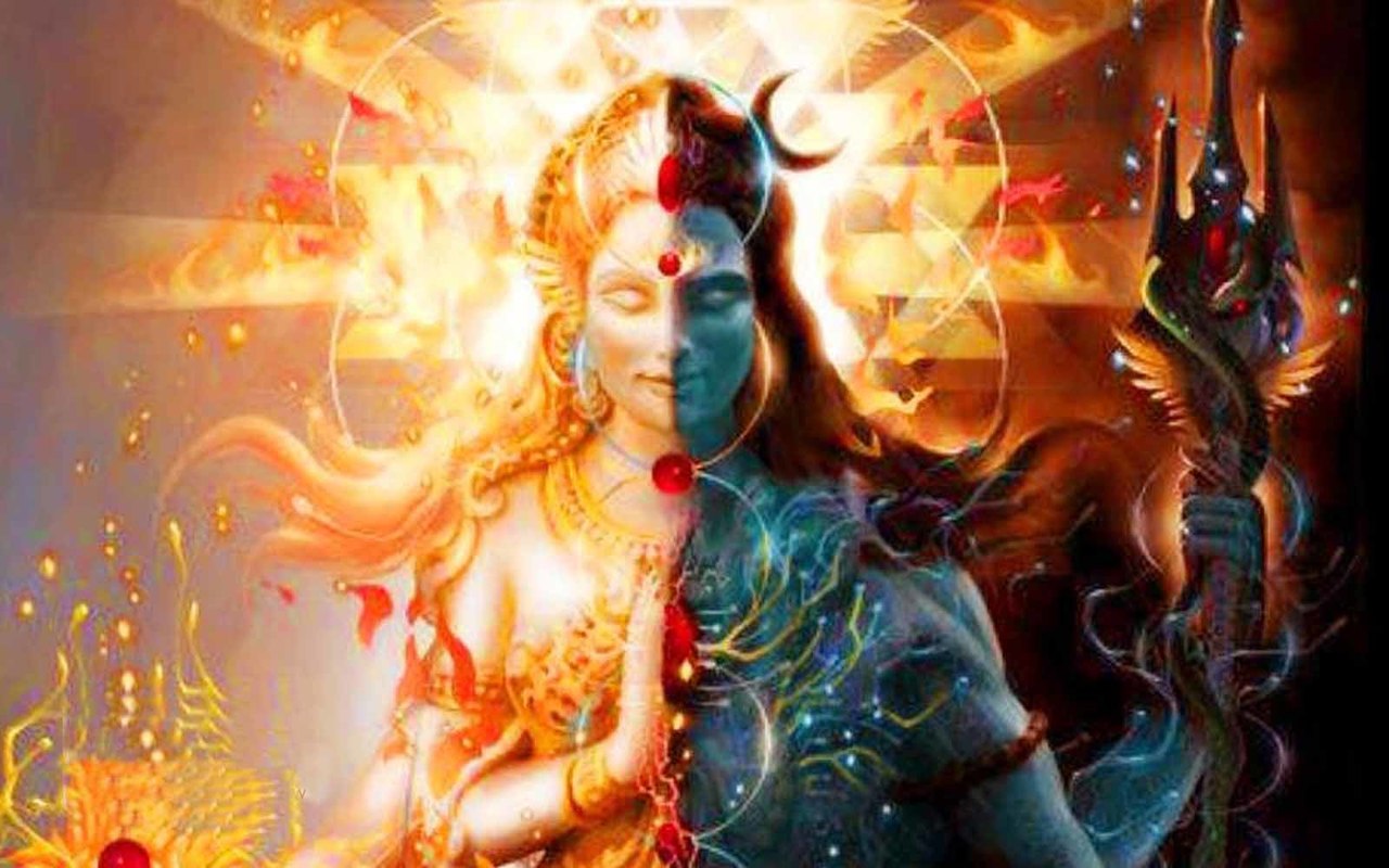 Buy Myimage Lord Shiva Parvati Poster Canvas Cloth Print 31cm X 46 Cm