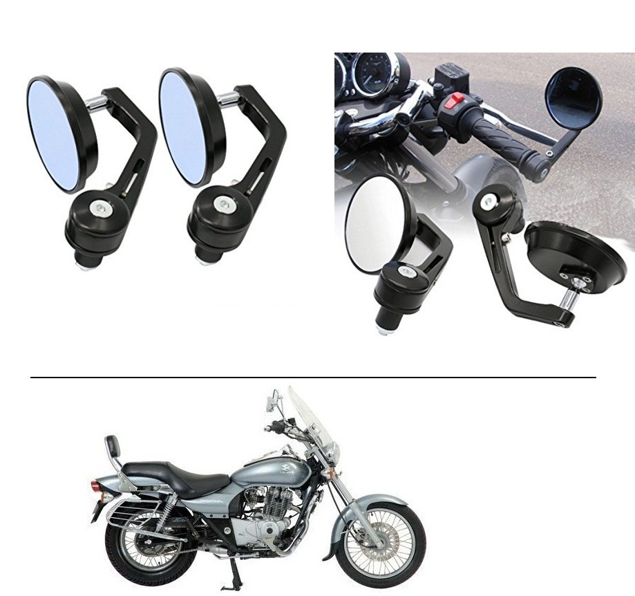 Buy AutoStark 7/8" 22cm Motorcycle Rear View Mirrors Handlebar Bar End Mirrors Bajaj Avenger