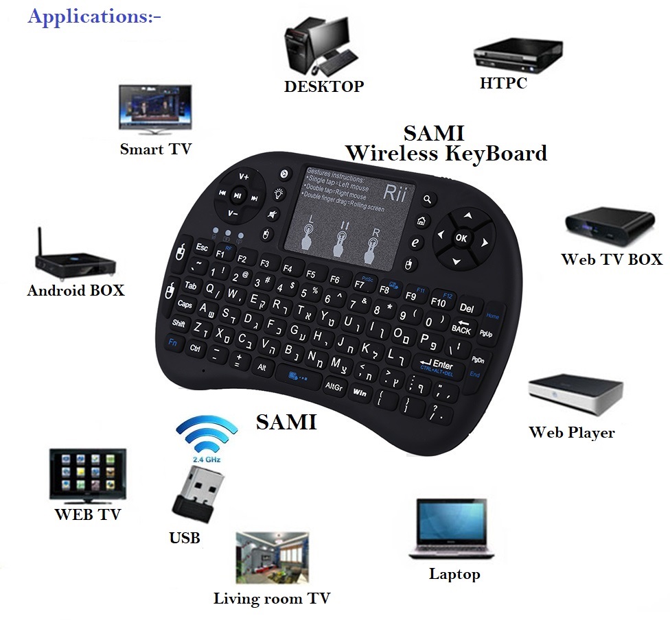 Buy Wireless Mini Keyboard, Bluetooth Keyboard Multifunction Mini ...