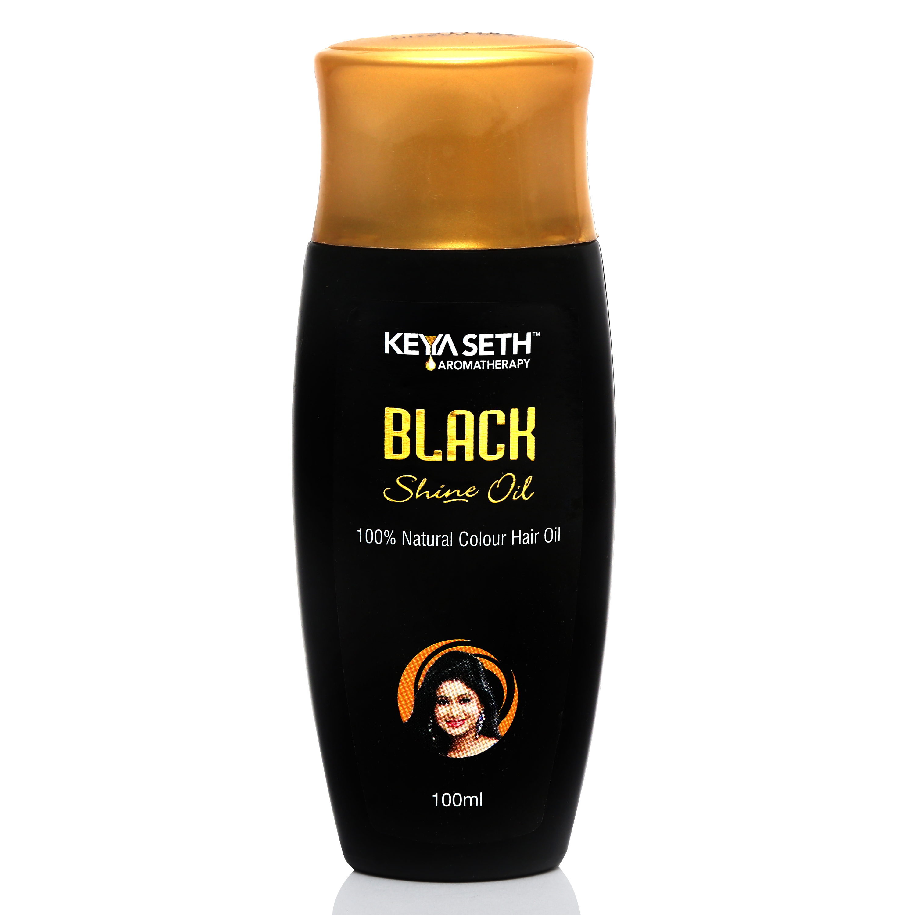 Buy Black Shine Oil, 100 Natural Hair Colour oil by Keya Seth ...