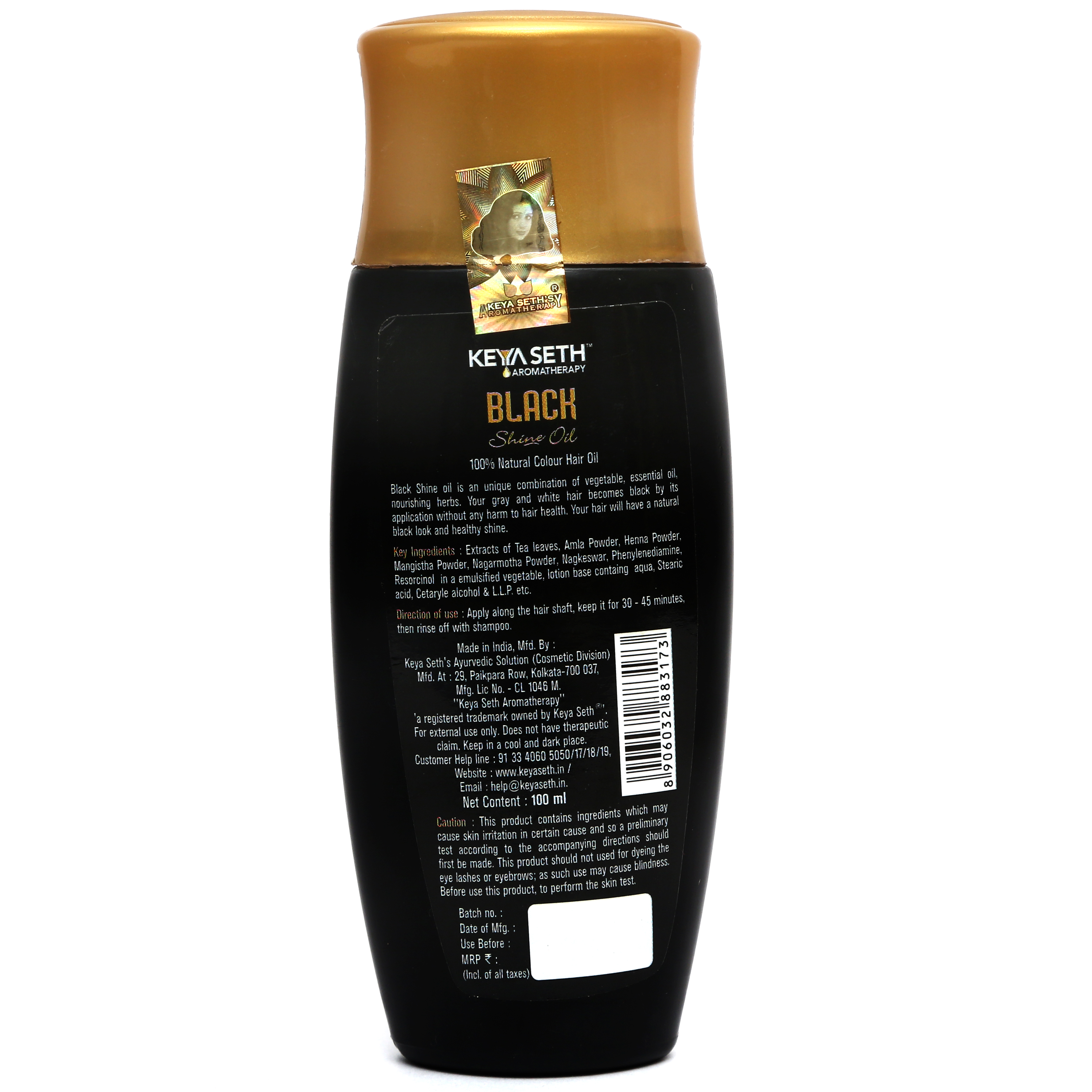 Buy Black Shine Oil, 100 Natural Hair Colour oil by Keya Buy Black Shine Oil, 100 Natural Hair Colour oil by Keya