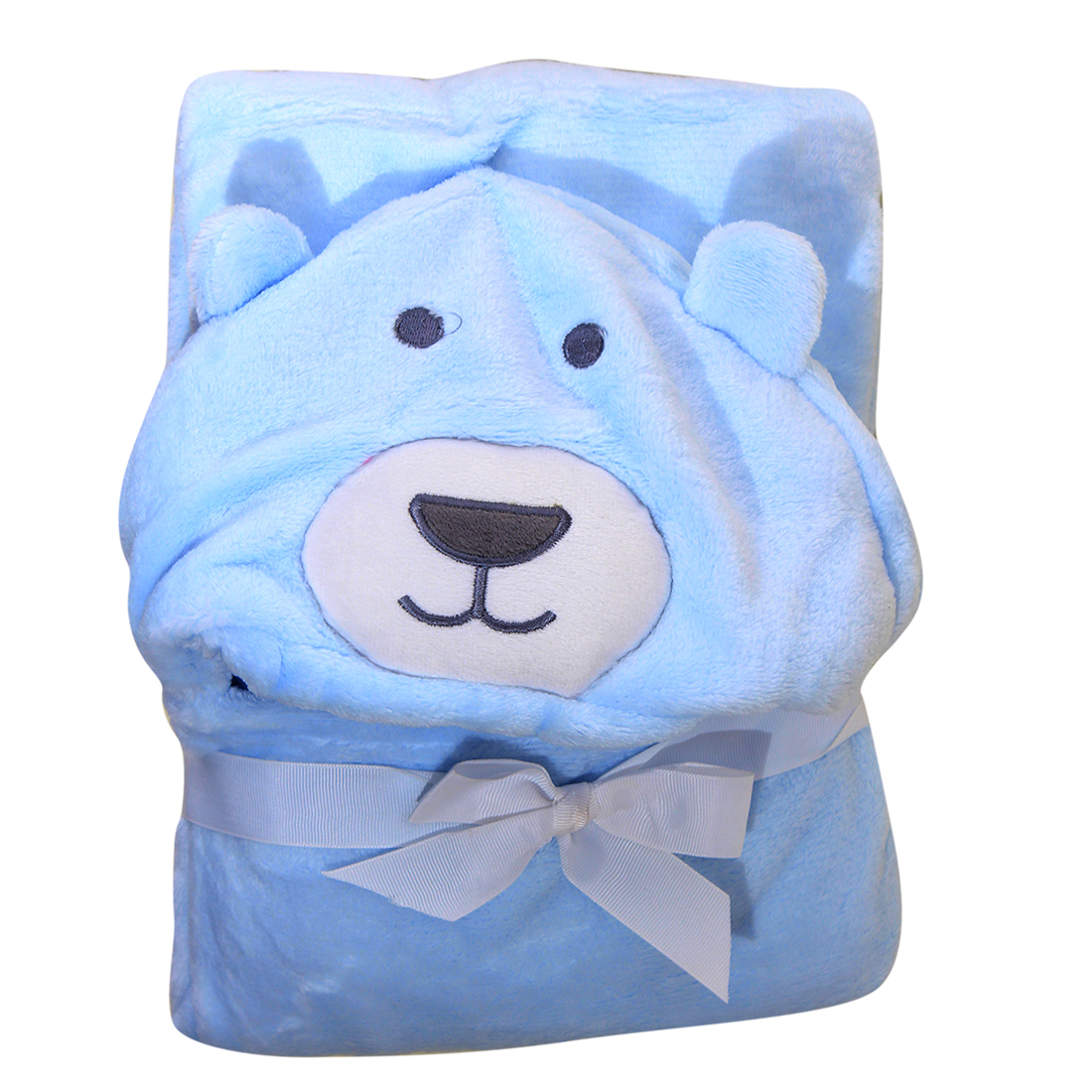 New Baby Blanket Fur Stuff For Winter 36x36 inches Tie Style In Blue Color main image 0