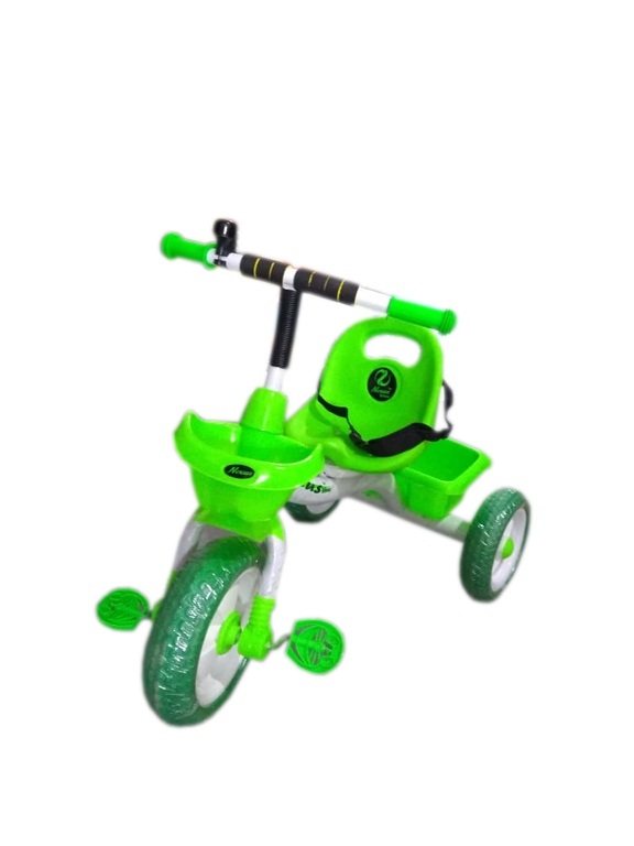 Buy Children's Zone Kid's Green White Tricycle with Safety Belt, Bell