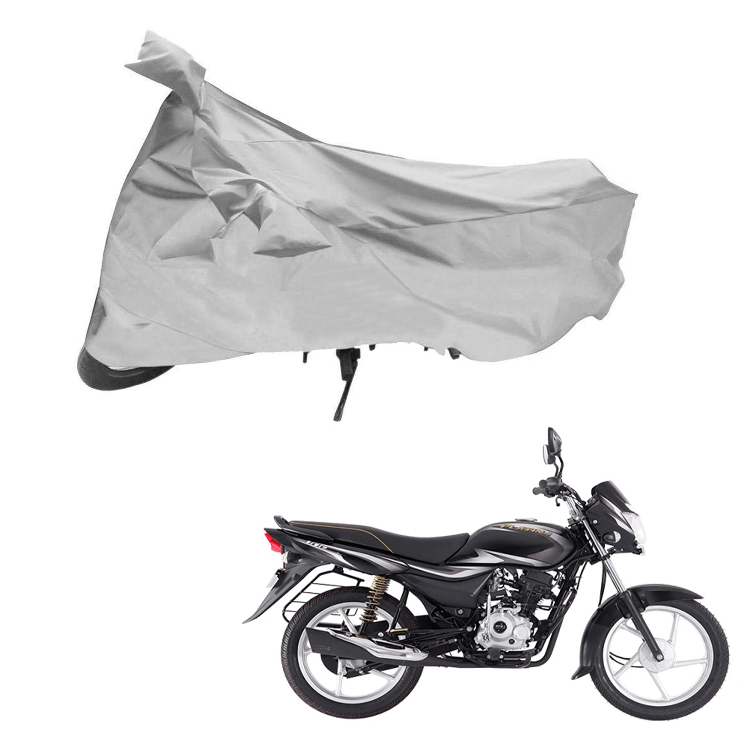 Buy AutoRetail Weather Resistant Two Wheeler Polyster Cover for Bajaj ...