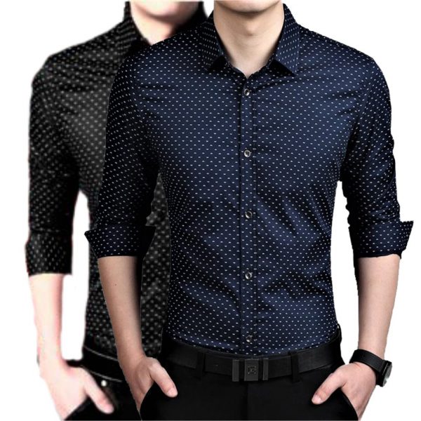 Buy 29K Pack Of 2 Dotted Shirts For Men Online @ ₹859 from ShopClues