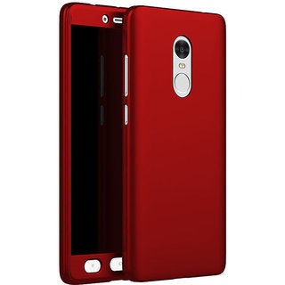 IPkay 360 Degree Full Body Protection Front+Back Case Cover with Temper Redmi note 4