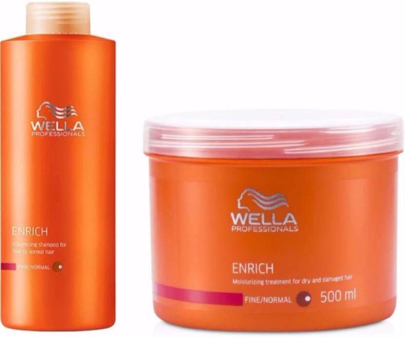 Buy WELLA Professional Enrich Moisturizing Hair Mask 500ml Shampoo 1000