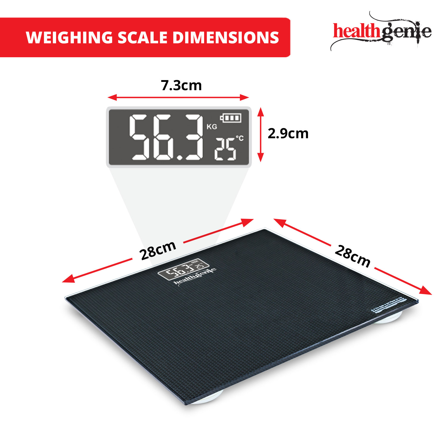 Buy Healthgenie Rechargeable Digital Personal Weighing Scale for Human