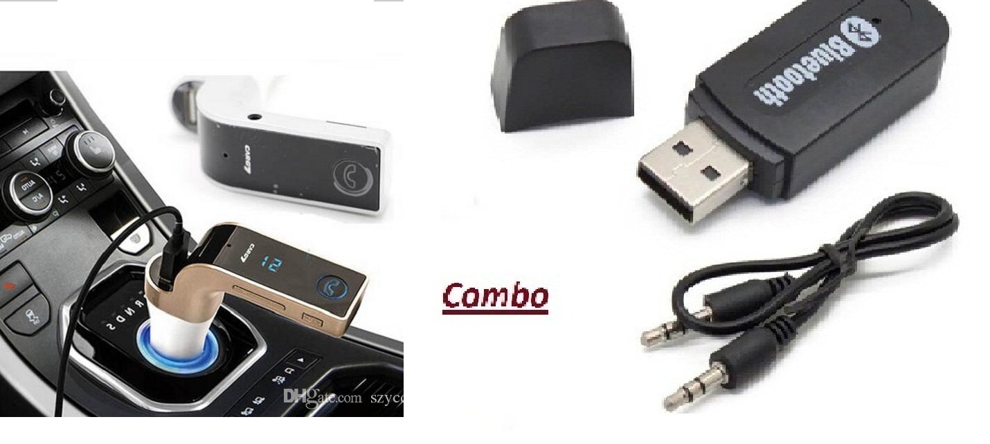 Buy Combo of Car G7 Bluetooth Device with Car Bluetooth Receiver Online
