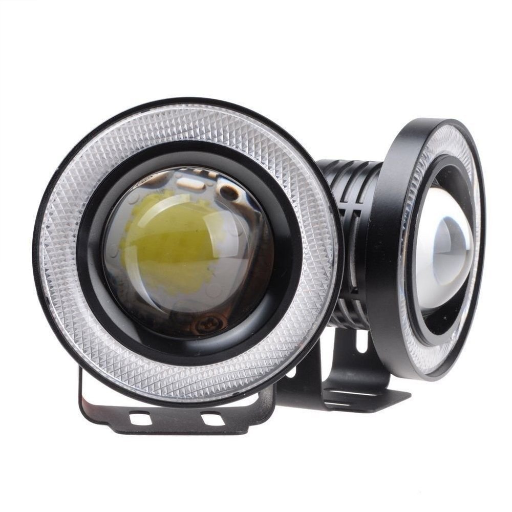 Buy SUNRISE FOG LAMP 2Pc 3. 5Inch Car Fog super Lamp With Angel Eye DRL