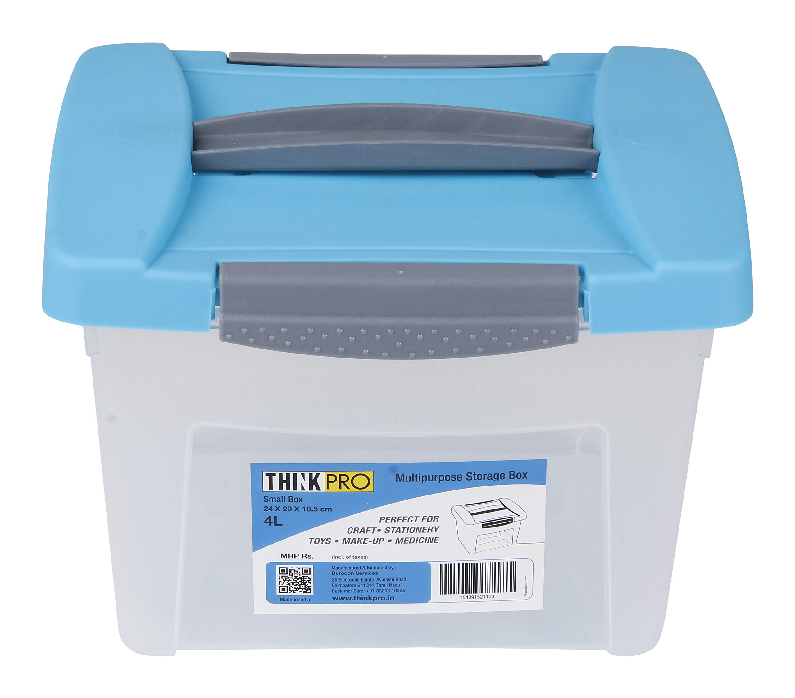 Buy ThinkPro Plastic Multipurpose Storage Box (24.2 cm x 20 cm x 18.5