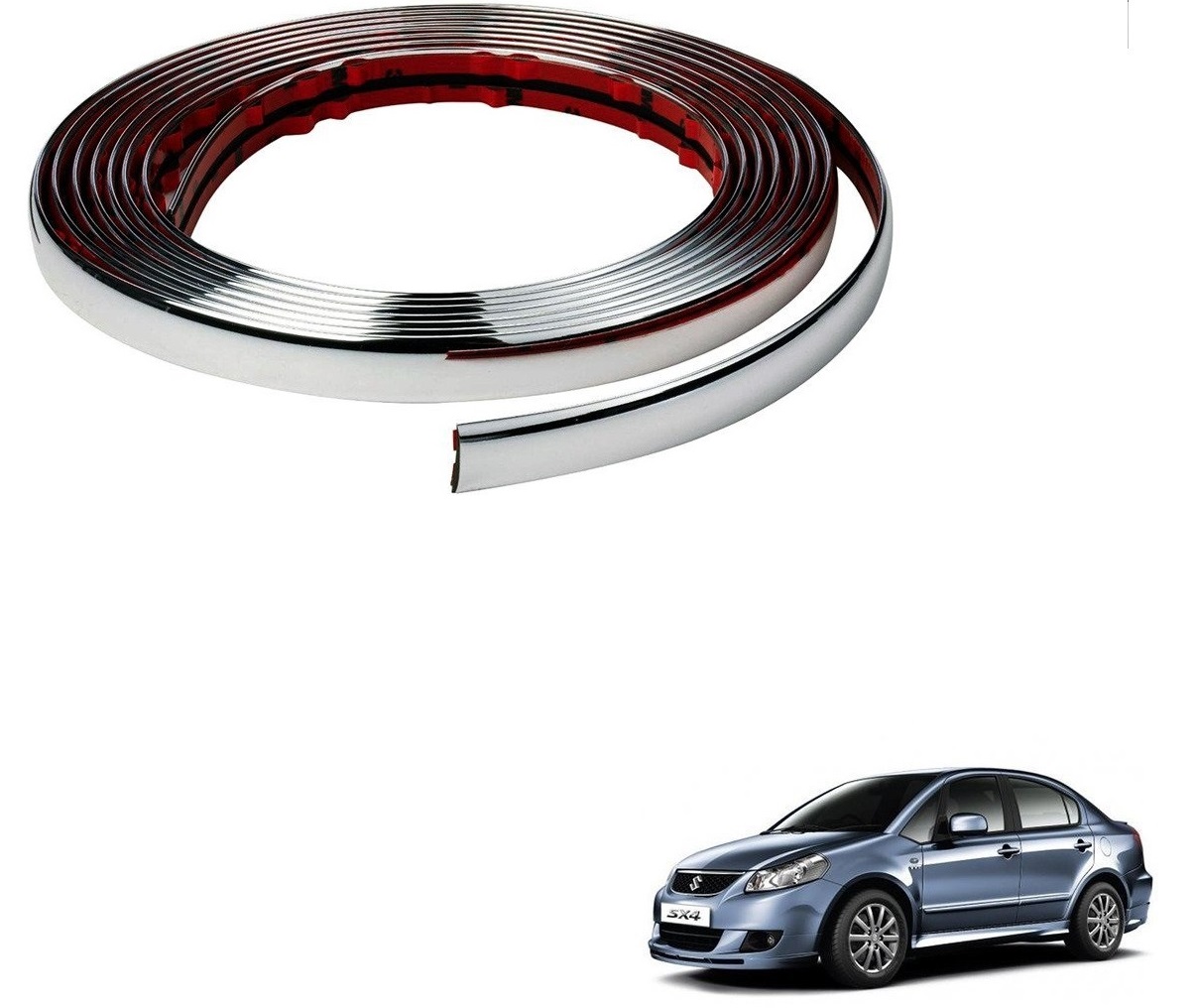 Buy Auto Addict Car Side Window Chrome Beading Roll 10MM 20 Mtr For