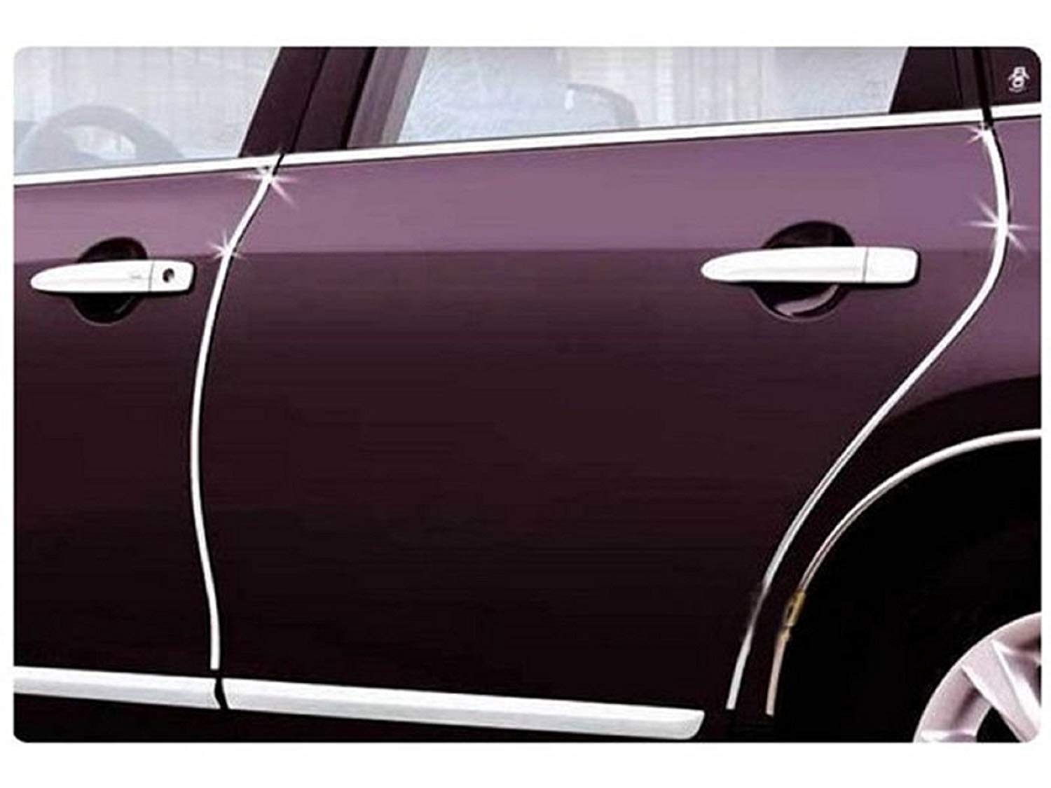 Buy Auto Addict Car Side Window Chrome Beading Roll 15 MM 20 Mtr For