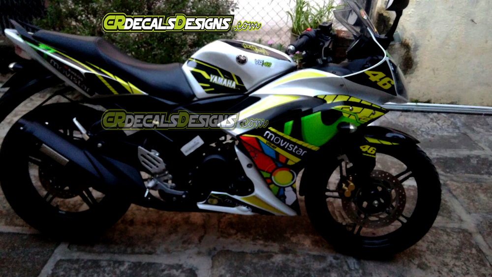 Buy CR Decals YAMAHA R15 V1/VS Custom Decals/Wrap/Stickers MOVISTAR