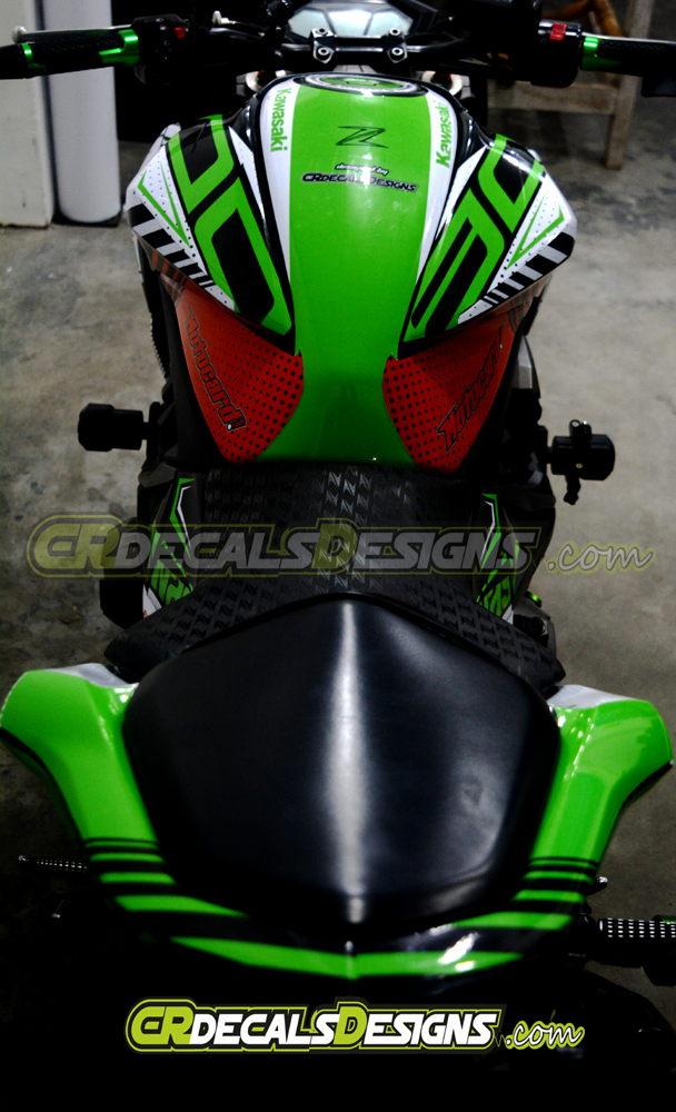 Buy CR Decals KAWASAKI Z800 Custom Decals/ Wrap/ Stickers CUP RACE KIT ...