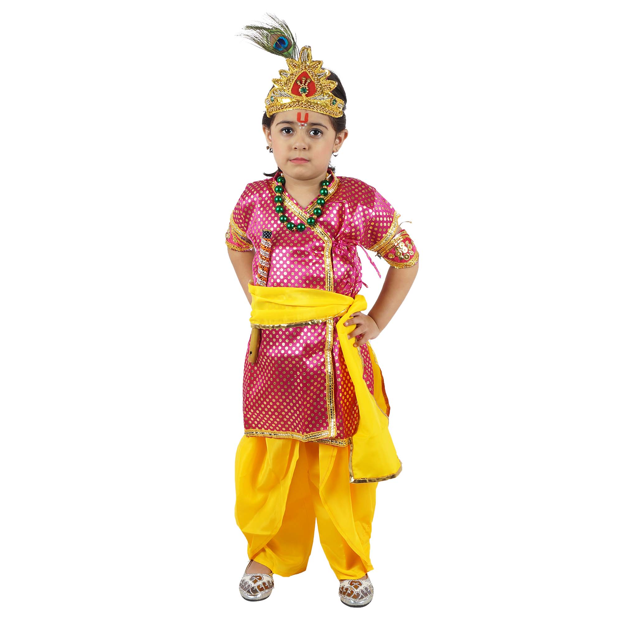 Buy Shri Krishna Kanha Janmaashatmi Kid Fancy Costume Dress 3 - 4 years ...