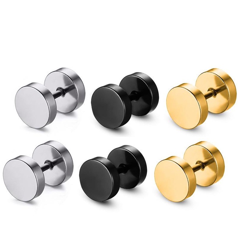 Buy Round Barbell Dumbbells Piercing Combo Stainless Steel Round Stud
