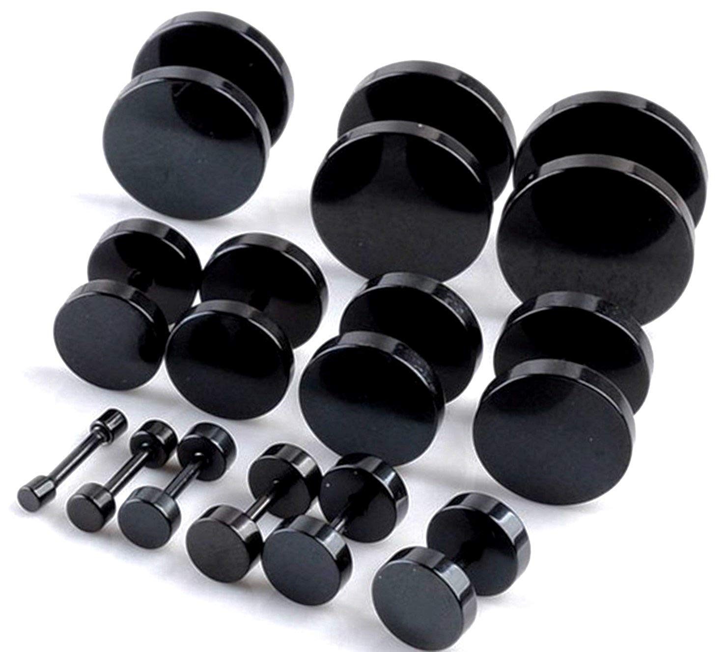 Buy Stainless Steel Black Studs Earings/Earring For Men/Boys/Boyfriend ...