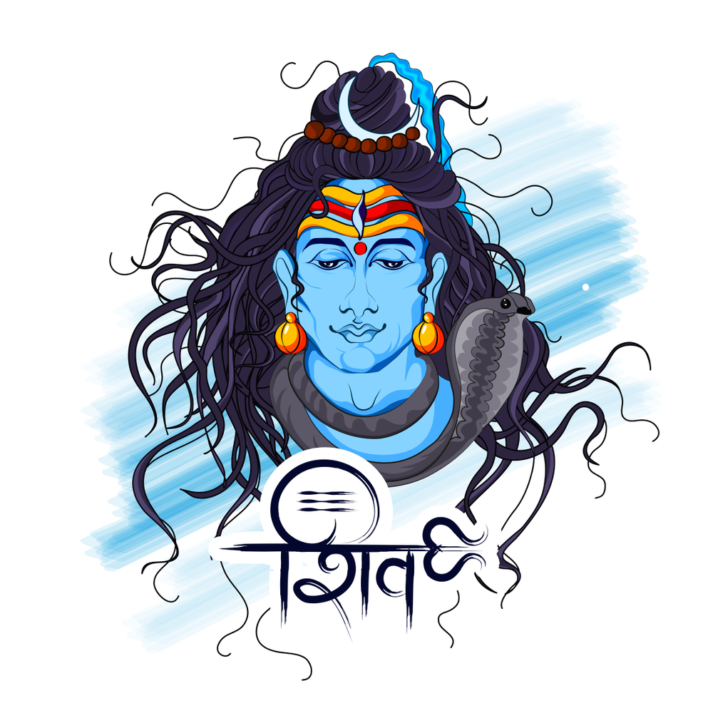 Buy Shiv Ji Water Color 300 GSM Thick Paper Print By 5 Ace |Sticker ...