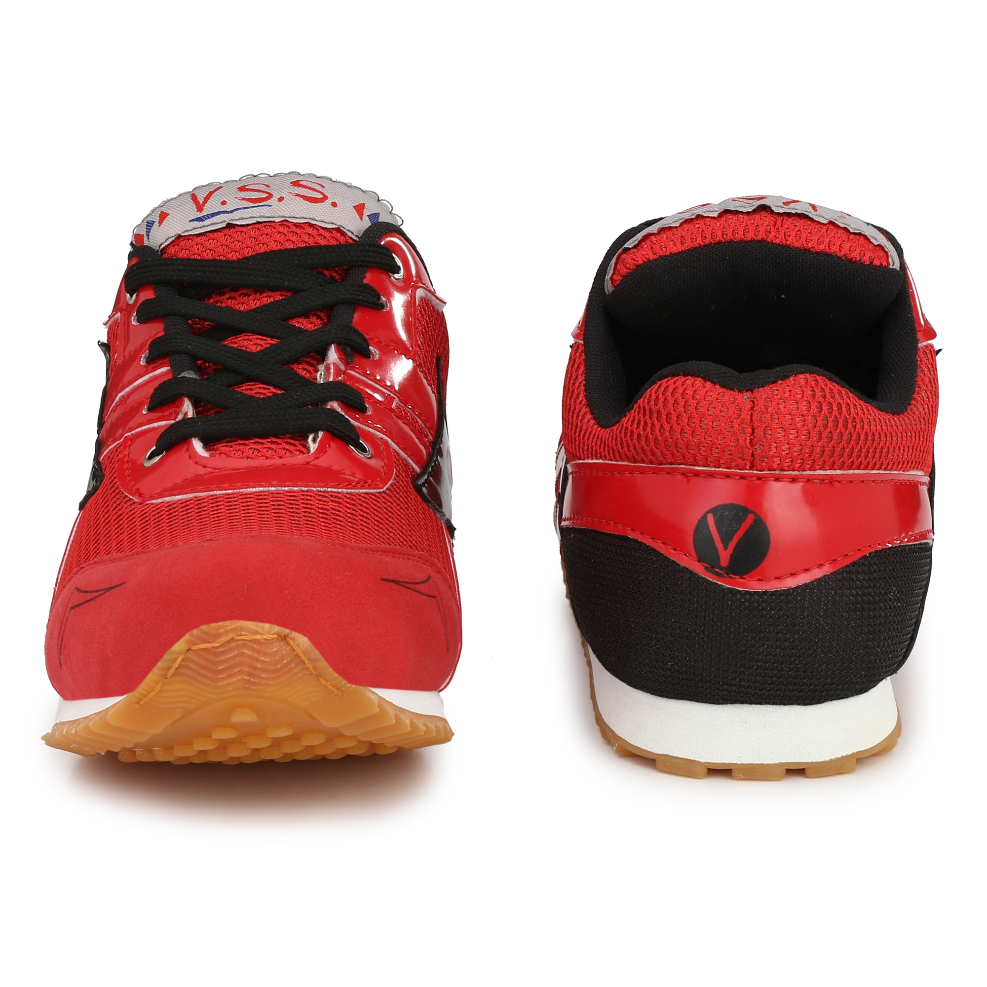 Buy VSS Men's Red Suede Non Marking Marathon Sports Shoes Online ₹799