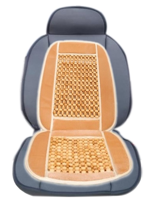 Buy Auto Addict Car Seat Wooden Bead Seat Cover Cushion with Beige
