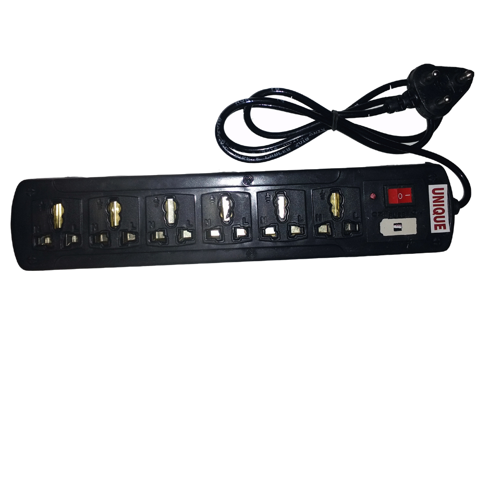 Buy Extension Board / Power Strip 6 Amp 6 Shoket Point with Master Switch, LED Indicator