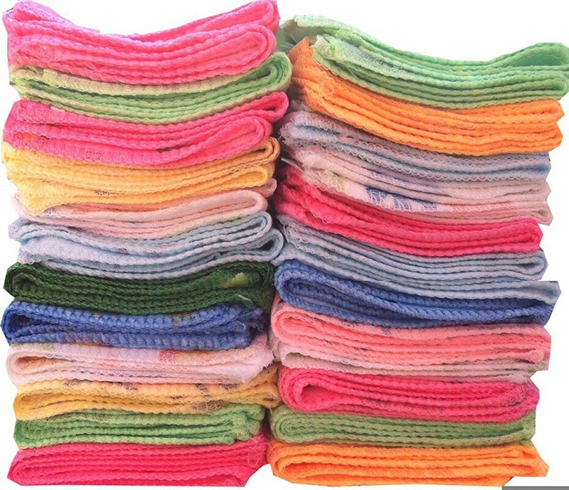 Buy MD Multicolor Cotton 300 GSM Solid Face Towels - Set of 5 (Assorted ...