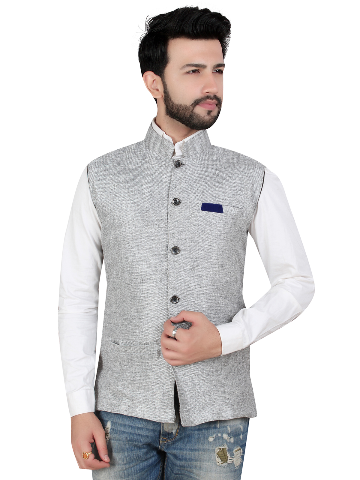 Buy Modi Jacket Men's Off White Online @ ₹499 from ShopClues