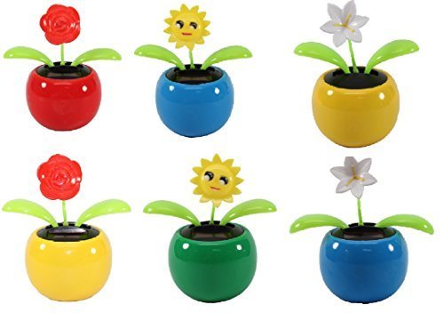 Buy Set of 6 Dancing Roses / 2 Smiley Sunflowers / 2 Lily in Assorted ...