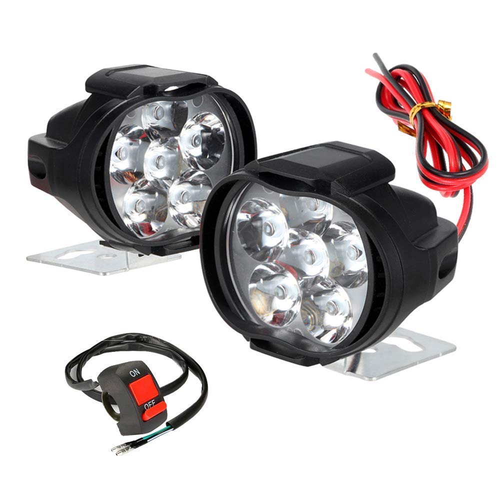 Buy RA Accessories 6 LED Transformer Bike Fog Light (set of 2) Online ...